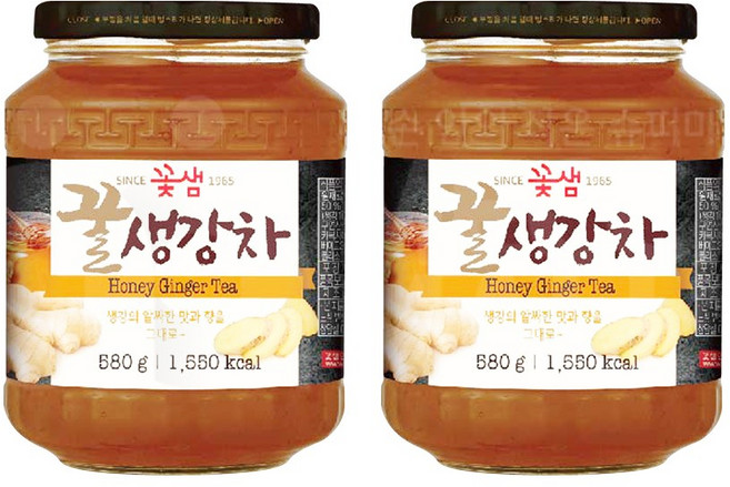 꽃샘 꿀생강차, 2개, 1개입