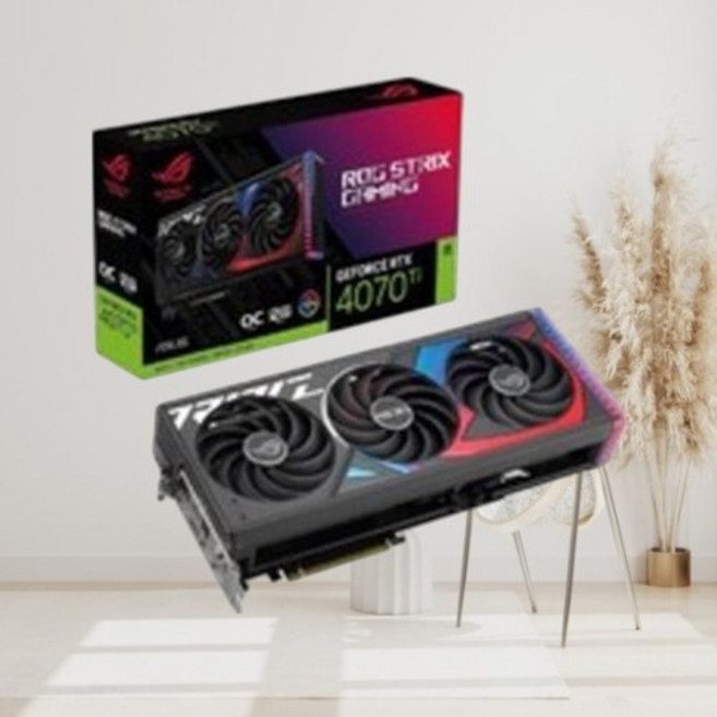 에이수스 ROG STRIX 지포스 RTX 4070 Ti O12G GAMING OC D6X 12GB, ROG-STRIX-RTX4070TI-O12G
