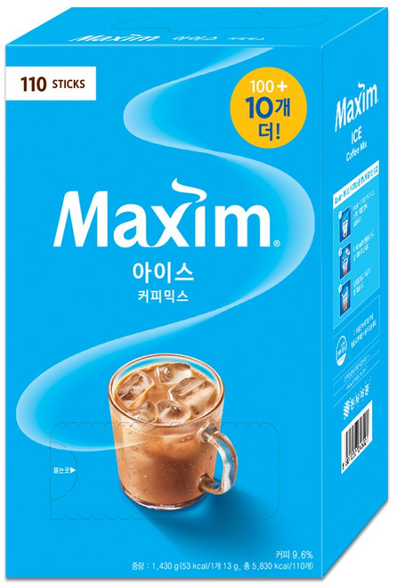맥심 아이스 커피믹스, 13g, 110개입, 1개