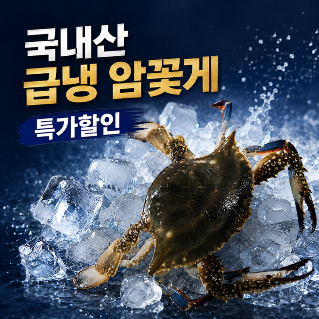 [특가할인] 국내산 서해 급냉 암꽃게, 1개, 5kg (20-30미)