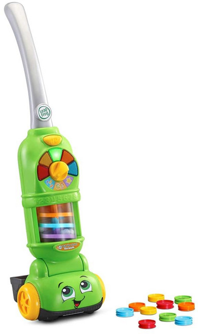leapfrog 픽업 앤 카운트 진공 청소기 핑크 색상, 초록색.
