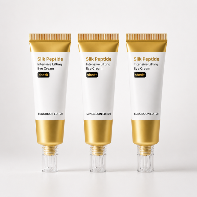 성분에디터 녹는실 실크펩타이드 콜라겐 단백줄기 아이크림, 50ml, 3개