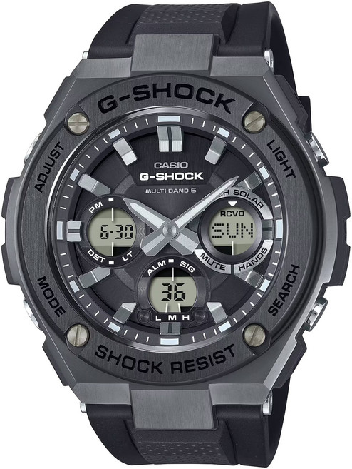 CASIO 卡西歐 G-SHOCK 男用 G-SHOCK 系列 電波太陽能運動手錶 GST-W110MS-1AJF