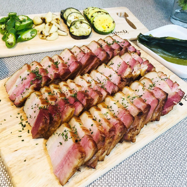 올심찬 장작구이 훈제 통삼겹 바베큐400g1+1, 400g, 2개