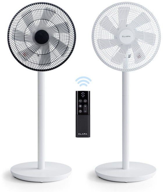 클래파 BLDC 무소음 리모컨 스탠드 선풍기 2in1 탁상용 겸용, BFB-DF12W(화이트)
