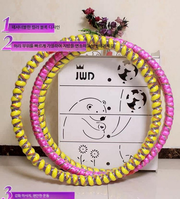 훌라후프 성인훌라후프 허리운동 복부운동 홈트레이닝 가정용운동 남녀공용 피트니스용품 운동도구 체력운동, 1개, 2-3근 순면, 1000g