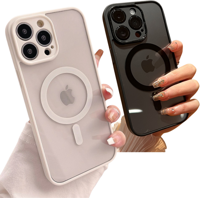 2컬러 1set 아이폰 호환 맥세이프 실리콘 젤리 투명 휴대폰 케이스