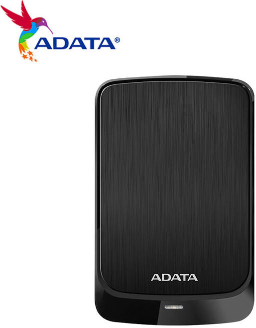 ADATA 초박형 하드 드라이브 디스크 외장 HDD USB3.2 2.5 인치 슬림 데이터 암호화 데스크탑 노트북용 HV32, 02 Black, 6) Black - 2 테라바이트