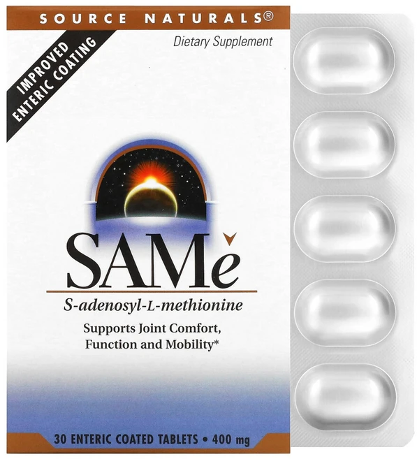 소스 내추럴스 SAMe 400mg 장용 코팅 30정, 1개 - 쿠팡