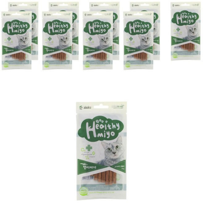 아스쿠 헬시묘 져키 20g, 멸치, 10개