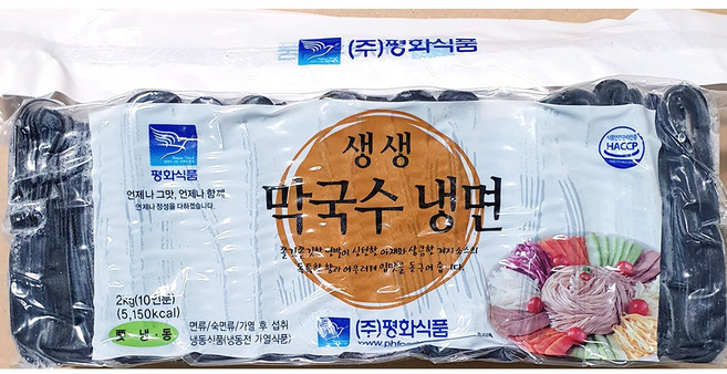 대용량 생 막국수면 2000g 업소용 비빔막국수 사리, 2kg, 1개