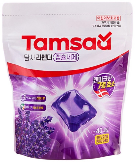 탐사 라벤더 캡슐세제 14g, 40개입, 1개