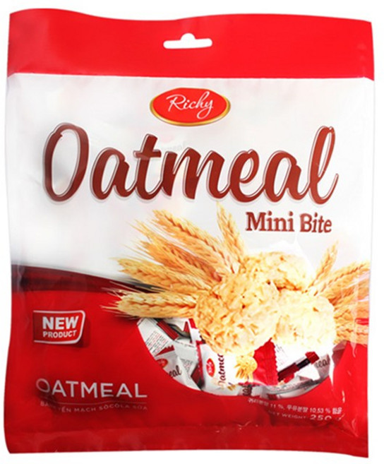 오트밀 미니바이트 쿠키 100개입, 1개, 25g