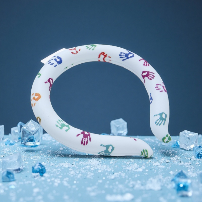 MJ21 여름빙하 쿨링 1초냉감 아이스 넥쿨러, M, 하이파이브, 1개