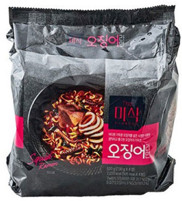 하림 the 미식 오징어라면 4입, 1개