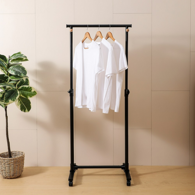 홈치치 미니 이동식 행거, 블랙
