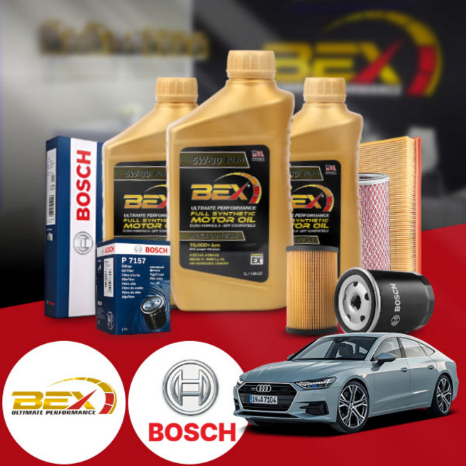아우디 A7 45 TDI (CDU) 디젤 USA BEX 5W30 C3 100% 합성엔진오일 셀프교환 패키지 (오일+에어크리너+오일필터) VIN