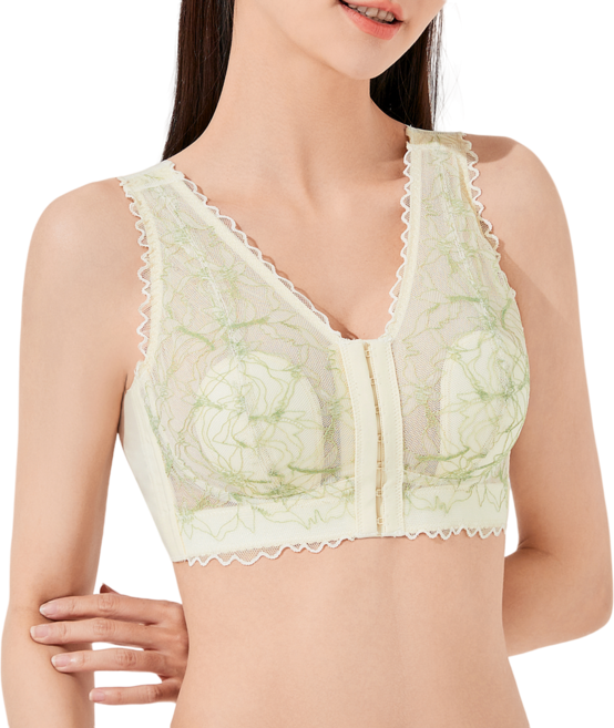 빅사이즈 75C~120D 볼륨업 앞지퍼 브라 레이스 노와이어 가슴압박브라 모으다 편한브라