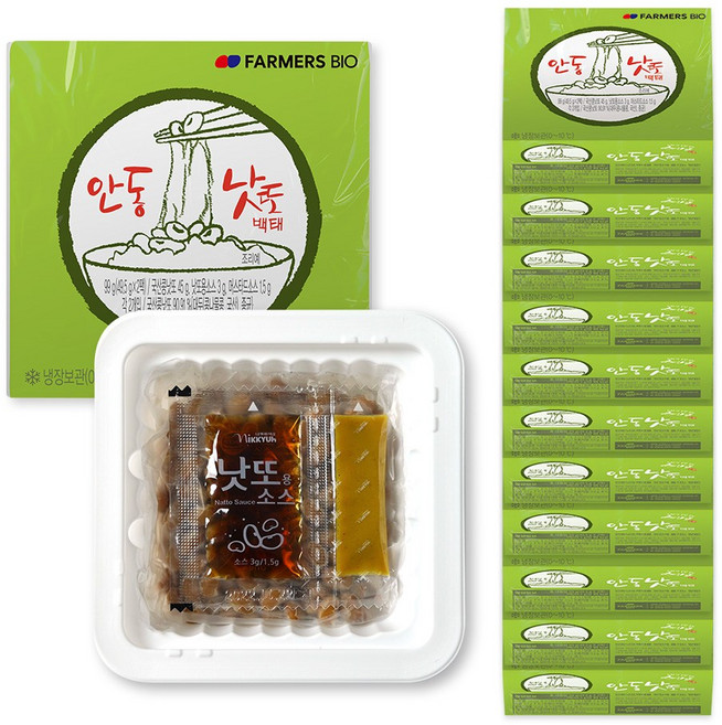 우리콩 안동낫또 생청국장 백태 / 흑태, 49.5g, 24개