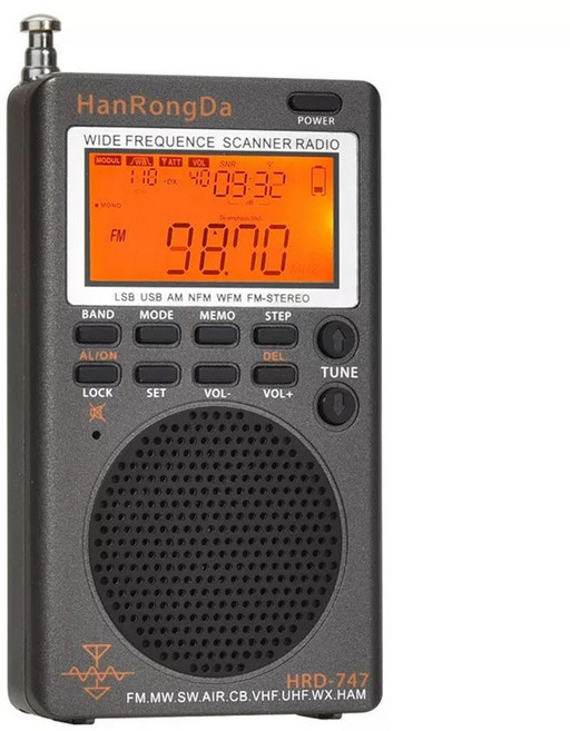 귀신탐지기 PSB7 EVP감지기 고스트박스 라디오 심령장비, B. 회색 기본  배터리