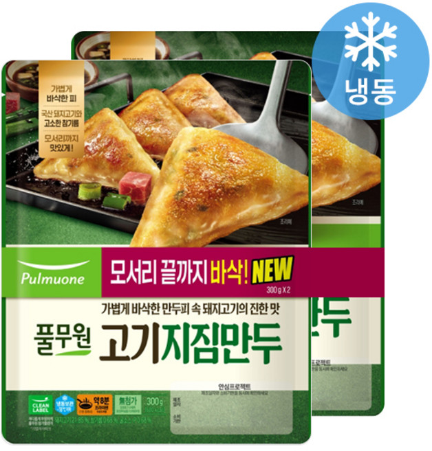풀무원 고기지짐만두, 300g, 2개