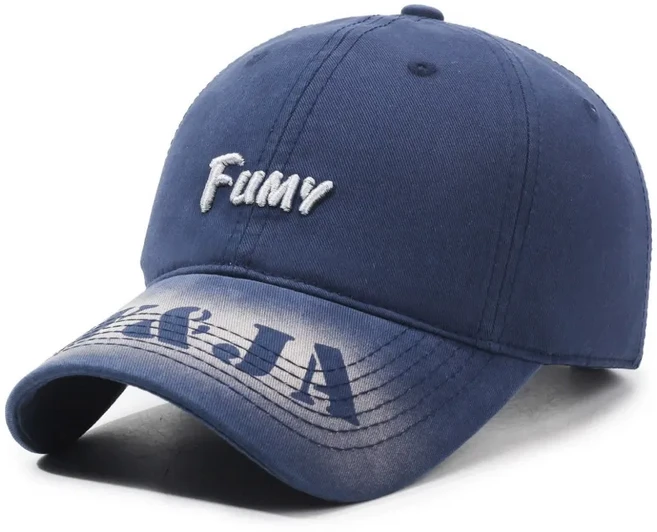 프레쉬윈드 NY&JA Fumy 레트로 프리미엄 야구모자 골프 런닝, 네이비블루