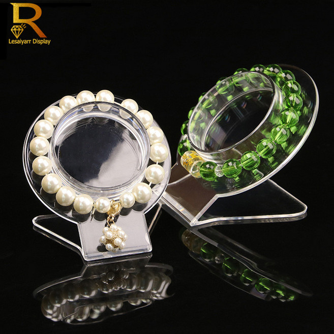 투명 아크릴 팔찌 디스플레이 스탠드 쥬얼리 뱅글 정리함 도매 10 개