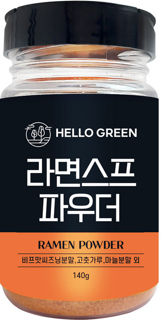 헬로우그린 라면 스프 파우더, 140g, 1개
