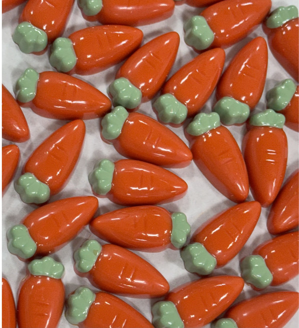 당근 모양 초콜릿 데코용, 90개, 2.3g