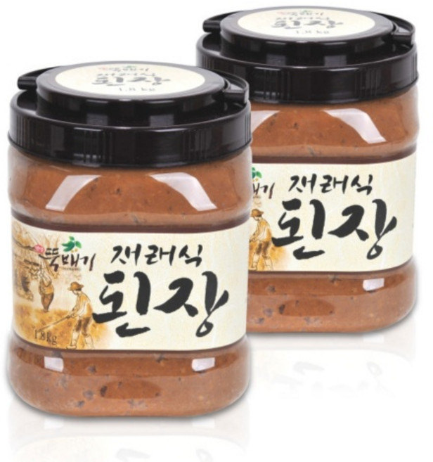 뚝배기 재래식된장 1.8kg 국산콩100% 시골 전통 집 된장맛, 1개