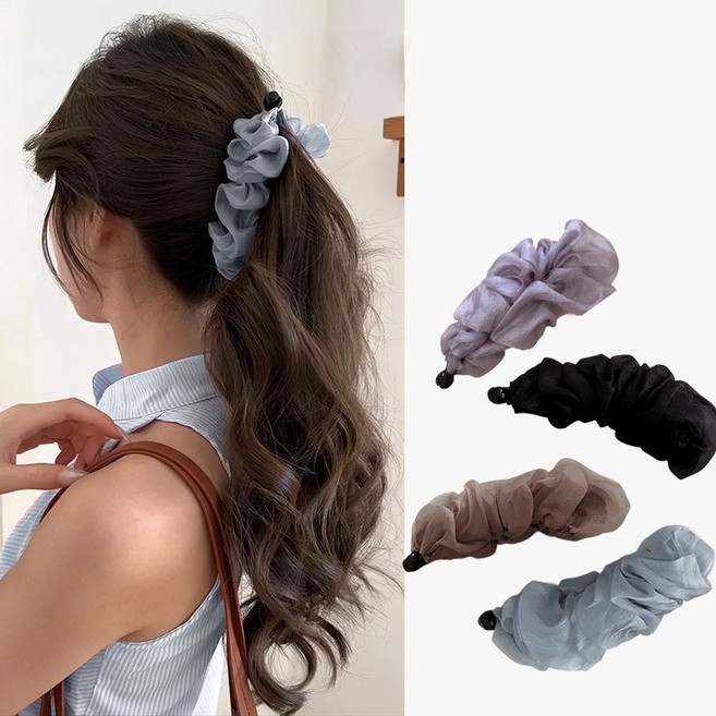 ZMBIRD 4종세트 쉬폰 셔링 고급 바나나핀 H1446