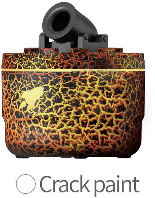 2026新款炮臺七彩裂紋香薰機智能桌面加溼器空氣加溼精油香薰機, 炮臺香薰機, 裂紋黑色-【176-USB】