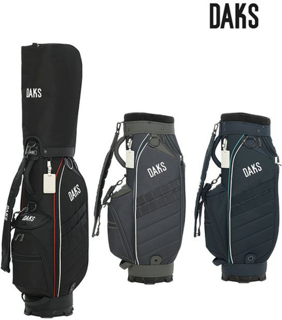 닥스골프 남성용 경량 골프 캐디백 DKCB-034M, 블랙
