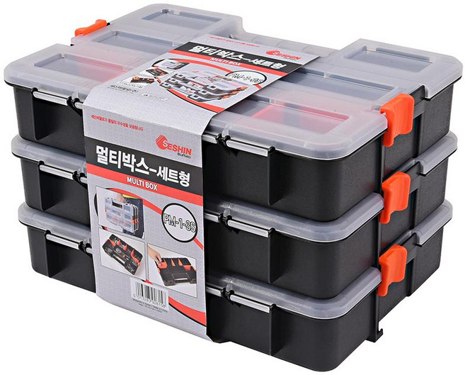 스마토 멀티박스 멀티형 TBM-1 세트형 PM-1-3S PM-2-3S 공구함 공구상자 PVC 공구통, 1개