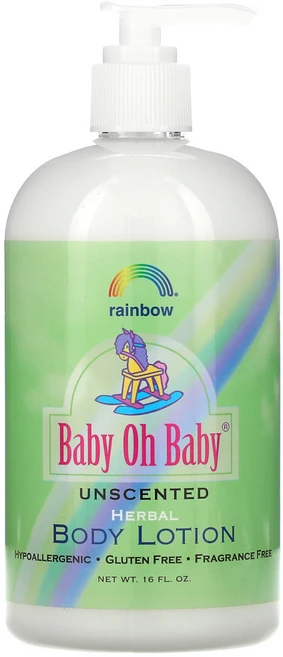 Rainbow Research Baby Oh Baby 허브 바디 로션 무향 16fl oz 2팩, 1개 - 쿠팡