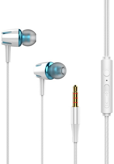 주닉스 ZNS-B9 인 이어 헤드폰 3.5MM 커널형 이어폰, 블랙+골드