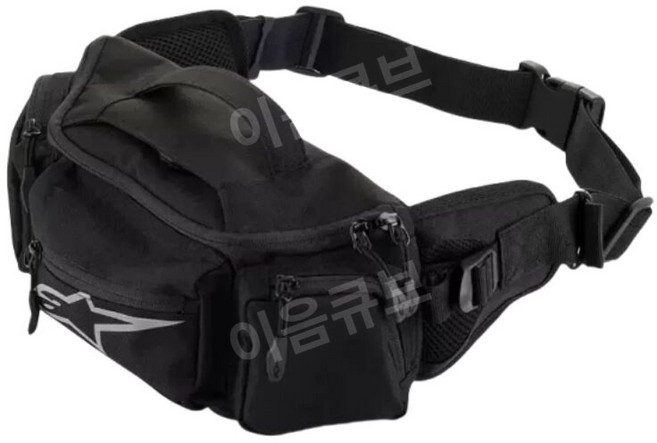 알파인스타 이음큐브 오토바이 허리백 힙색 가방 바이크, 검정색+알파키링