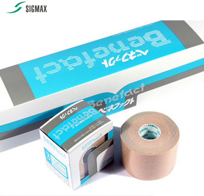 시그맥스 베네팩트 손목 발목스포츠 테이핑 볼링 리프팅테이프 박스, 3호 5.00cm x 5m /6롤, 1개