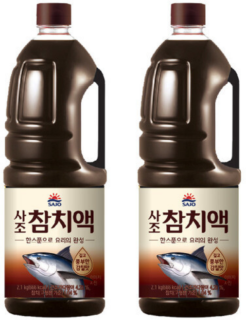 사조 참치액 액젓 조미료, 2.1kg, 2개