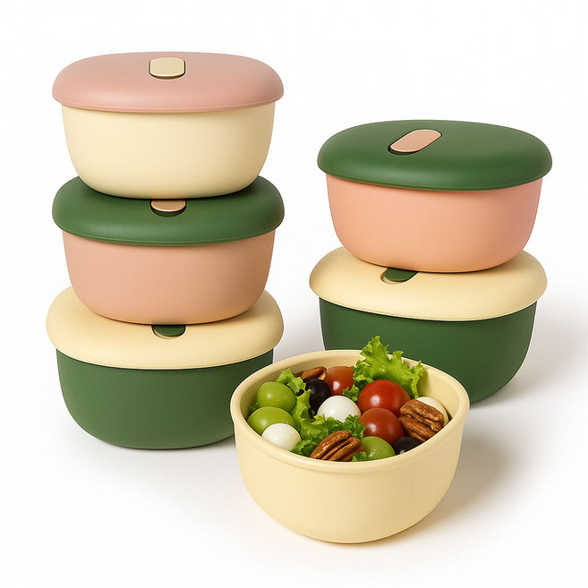 프리미엄 실리콘 냉동밥 보관용기 전용 350ml 3팩, 1세트