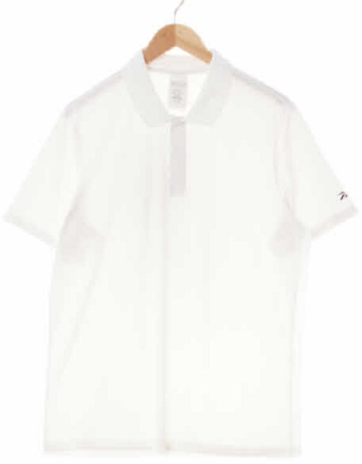 1770 리복 화이트 스포츠쿨링소매로고반팔카라티 [2XL]