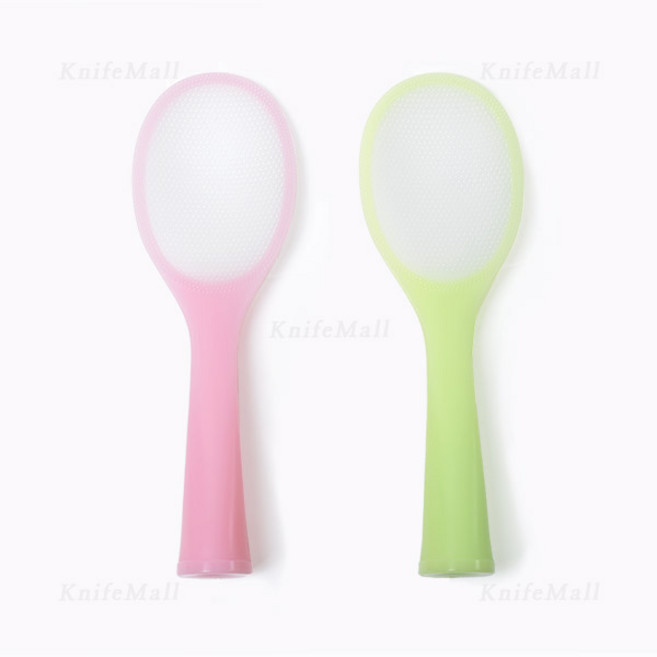 에코 스텐드 투톤 주걱 양면엠보싱 밥알안붙는주걱, 핑크, 1개