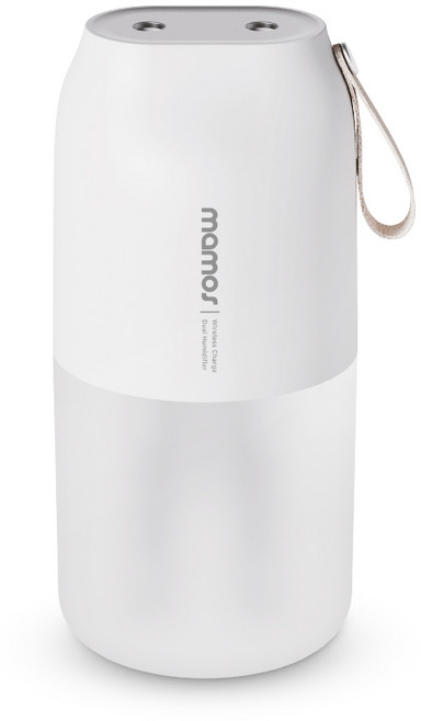 마모스 듀얼 USB 충전식 무선 미니 초음파 가습기, MHC-300V(화이트)