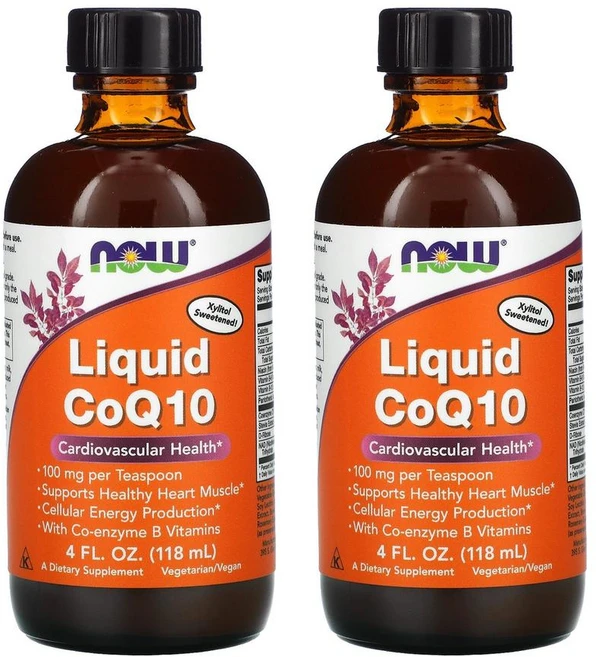 [1+1] Nowfood 나우푸드 코엔자임Q10 100mg 118ml 액상 비타민B6 비타민B12 시아노코발라민 판토텐산 판테틴 니코틴산아미드 코엔자임큐텐 코큐텐, 2팩 - 쿠팡