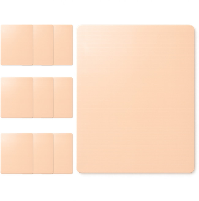 래쉬몬스터 반영구화장 무지연습판 스킨색상 연습용 고무판, 10개