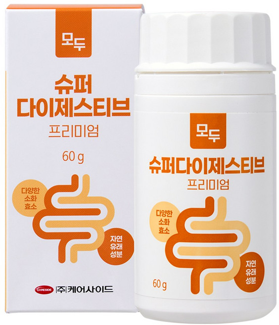 모두 슈퍼다이제스티브 췌장 소화 보조제, 1개, 소화기능/췌장개선, 60회분