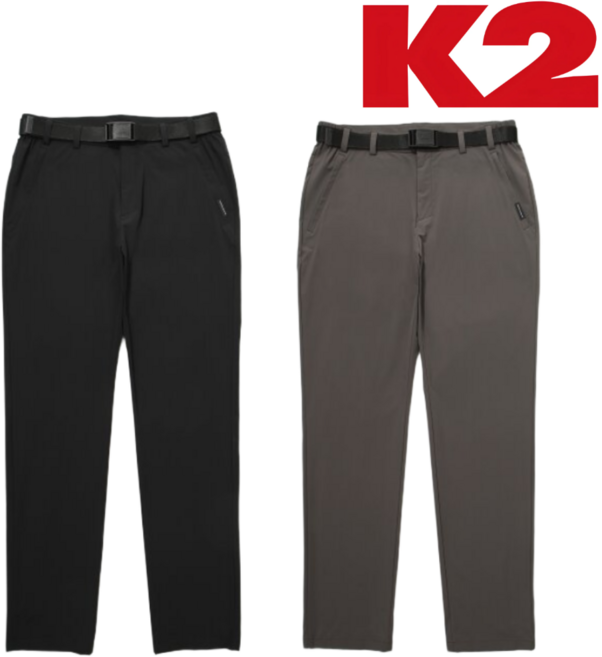 [정상가: 149 000원] K2 남성 긴바지 봄 가을 벨트포함 초경량 사이드밴드 편한 나일론 팬츠 일상 외출 등산 캠핑 낚시 여행 작업 아웃도어 하의