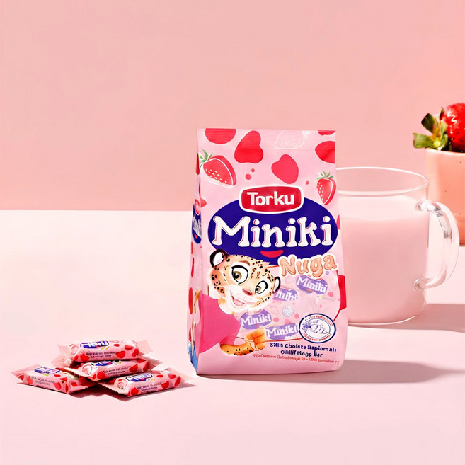 토르쿠 미니키 누가 딸기 초콜릿, 1개, 240g