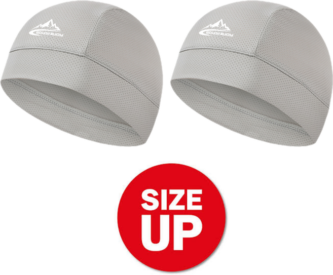 에쉬울프 1+1 자전거모자 스컬캡 쪽모자 두건 싸이클 라이딩 헤어밴드 헬멧 이너캡 모자 비니 조각모, 라이트그레이, 1개