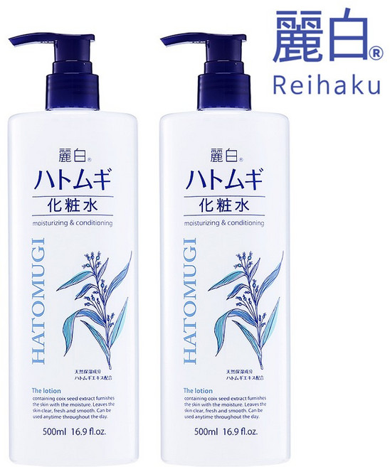 하또무기 율무 스킨 약산성스킨 대용량스킨 2개 세트 2025년12월최신제조상품, 500ml